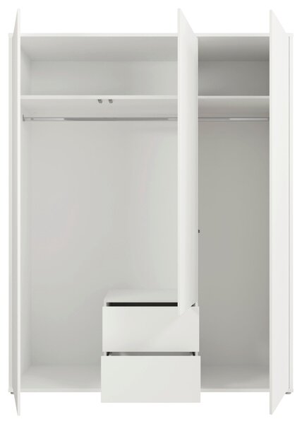 ŠATNÍ SKŘÍŇ S OTOČNÝMI DVEŘMI, bílá, 169/214/60 cm Carryhome - Šatní skříně, Online Only