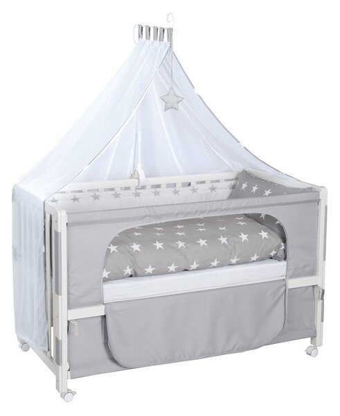Roba Dětská postýlka Room Bed, 60 x 120 cm (Little Stars, bílá) (100341028003)