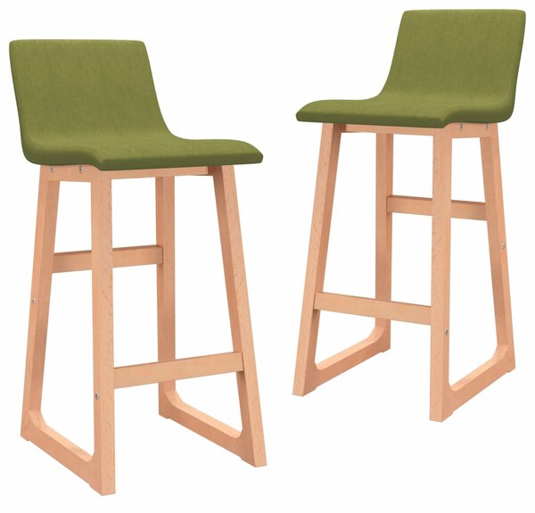 Barové židle Quarry - 2 ks - textil | zelené