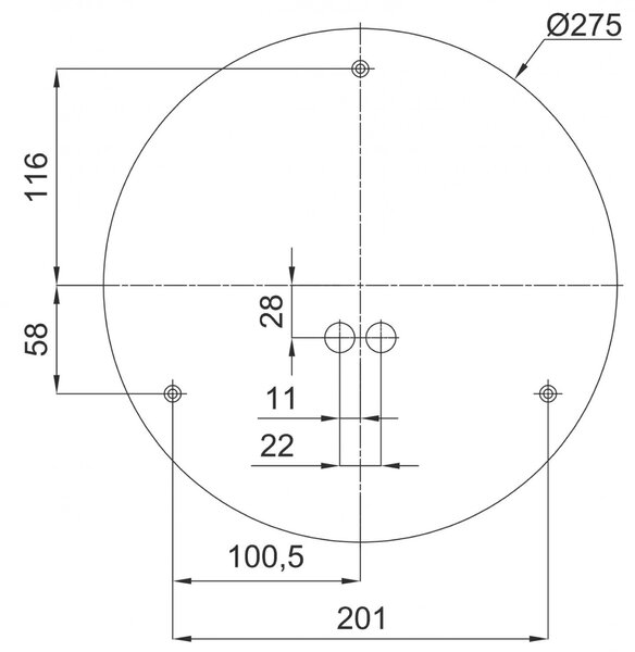 OSMONT DEL69008 DELIA C1 stropní/nástěnné plastové svítidlo IP54 3000 K 13W LED HF