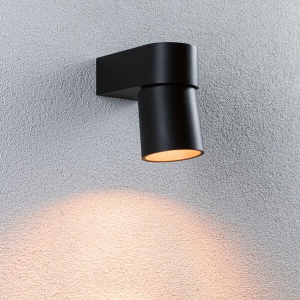 Paulmann 94821 Kimu, antracitové venkovní nástěnné svítidlo, nastavitelné 1x7,8W LED 2200K, výška 14,4cm, IP44