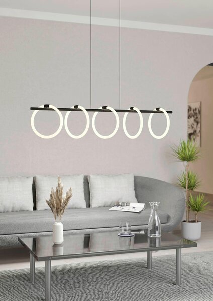 ZÁVĚSNÉ LED SVÍTIDLO, 117/23/110 cm Eglo - Online Only svítidla, Online Only