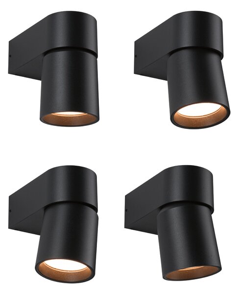 Paulmann 94821 Kimu, antracitové venkovní nástěnné svítidlo, nastavitelné 1x7,8W LED 2200K, výška 14,4cm, IP44