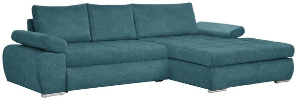 ROHOVÁ SEDAČKA, textil, petrolej Carryhome - Sedací soupravy