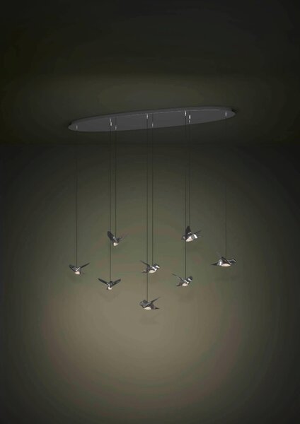 STROPNÍ ZÁVĚSNÉ LED SVÍTIDLO, 116/26/150 cm Eglo - Online Only svítidla, Online Only