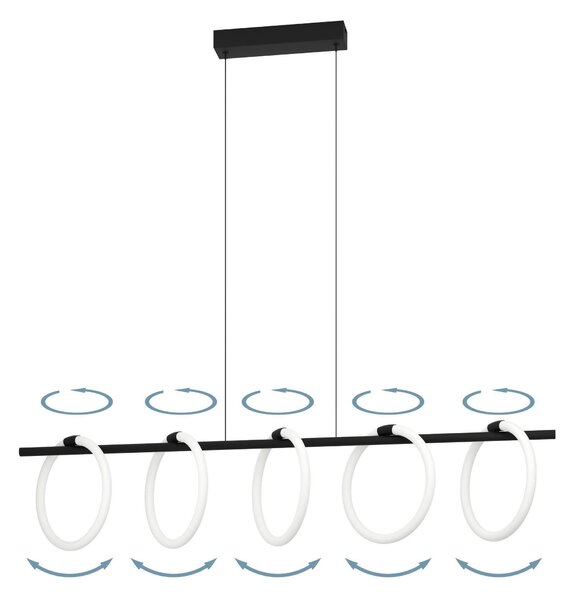 ZÁVĚSNÉ LED SVÍTIDLO, 117/23/110 cm Eglo - Online Only svítidla, Online Only