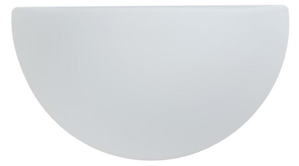OSMONT NEL44621 NELA DL3 nástěnné skleněné svítidlo nerez broušená / bílá IP43 2x25W E27