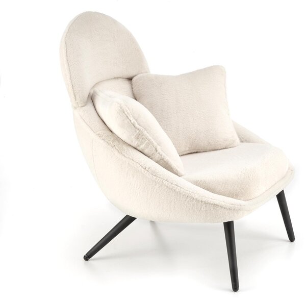 HALMAR Designové křeslo MERRY krémové
