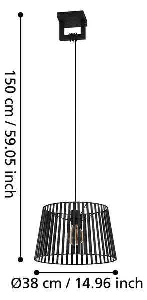 ZÁVĚSNÉ SVÍTIDLO, 38/150 cm Eglo - Závěsná světla