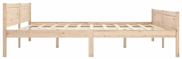 Rám postele masivní borové dřevo 200 x 200 cm 322102