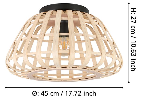STROPNÍ SVÍTIDLO, 45/26,5 cm - Online Only svítidla, Online Only