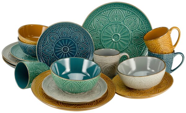 KOMBINOVANÁ SOUPRAVA, 16dílné, kamenina Creatable - Online Only nádobí, Online Only