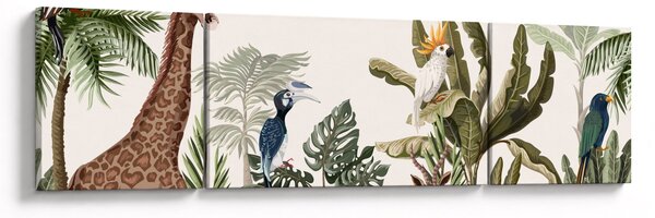 Obraz - Obyvatelé Afriky (170x50 cm)
