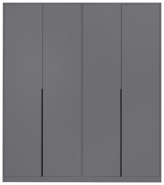 ŠATNÍ SKŘÍŇ S OTOČNÝMI DVEŘMI, barvy grafitu, 185/211/53 cm P & B - Šatní skříně, Online Only
