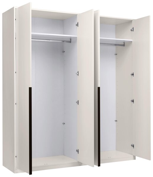 ŠATNÍ SKŘÍŇ S OTOČNÝMI DVEŘMI, kašmírová, 185/211/53 cm P & B - Šatní skříně, Online Only