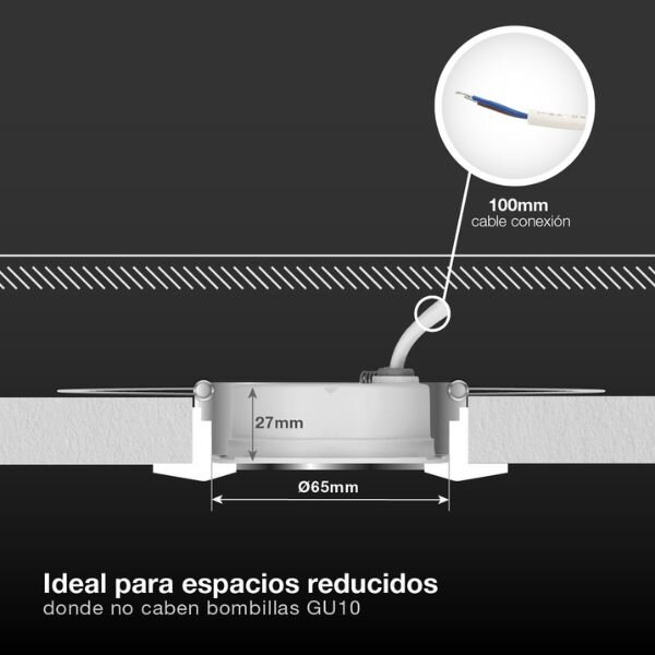 Prémiové podhledové LED svítidlo Lumati 4W 350lm, CCT, bílé, kruh, 7,5cm, 3 roky záruka