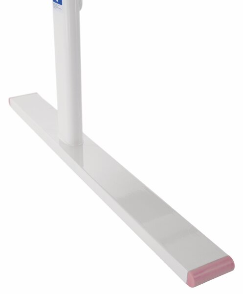 KONDELA Rostoucí psací stůl, růžová/bílá, ADAN