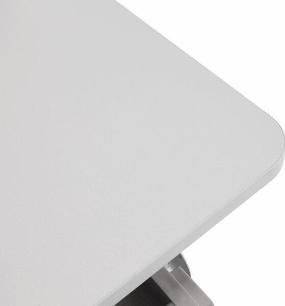 KONDELA Rostoucí psací stůl, růžová/bílá, ADAN