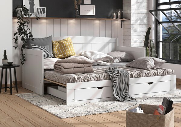 VÝSUVNÁ POSTEL 200/100-236 cm, P & B - Dětské pokoje sestavy, Online Only