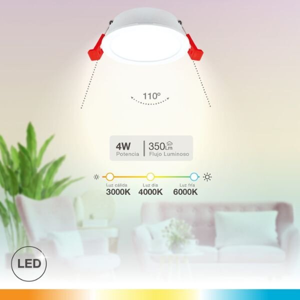 Prémiové podhledové LED svítidlo Lumati 4W 350lm, CCT, bílé, kruh, 7,5cm, 3 roky záruka