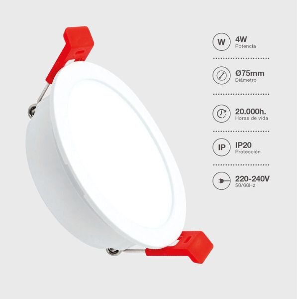 Prémiové podhledové LED svítidlo Lumati 4W 350lm, CCT, bílé, kruh, 7,5cm, 3 roky záruka