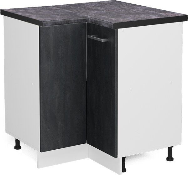 Rohová skříňka Vicco R-Line Černý beton 75.6 cm PD Antracit, Model 47632