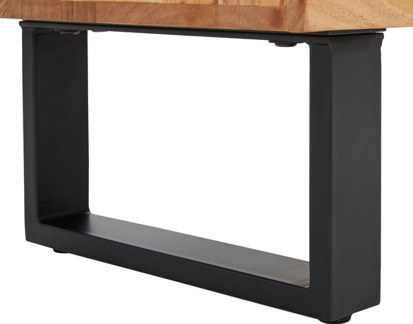 ŠIROKÁ KOMODA, akácie, černá, barvy akácie, 145/76/40 cm Livetastic - Online Only komody, Online Only