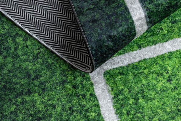 Dětský koberec protiskluzový BAMBINO 58690 fotbalové hřiště, zelený
