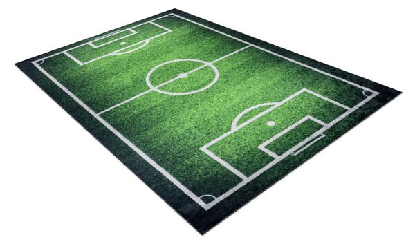 Dětský koberec protiskluzový BAMBINO 58690 fotbalové hřiště, zelený