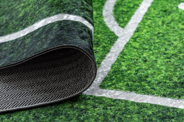 Dětský koberec protiskluzový BAMBINO 58690 fotbalové hřiště, zelený