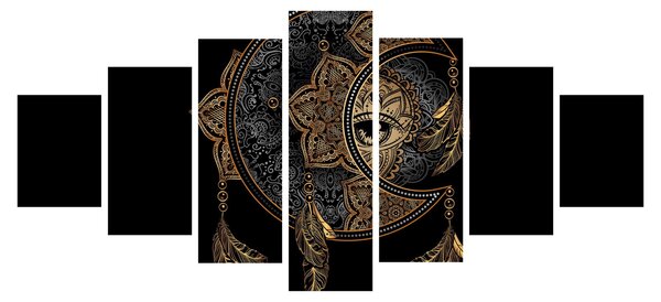 Obraz - Magické oko (210x100 cm)