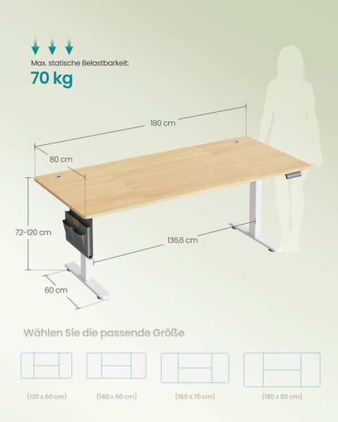 Elektrický kancelářský stůl LSD138YA01