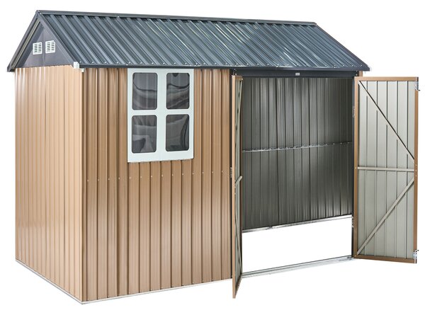 Zahradní kůlna NOCCIANO 313 cm 220 cm Hnědá