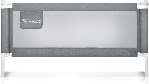 Nukido NK-227 Ochranná zábrana na postel 160 cm, šedá