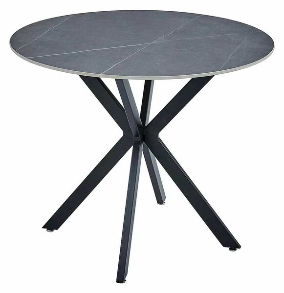 Jídelní stůl Talia 90 cm, šedá / černá
