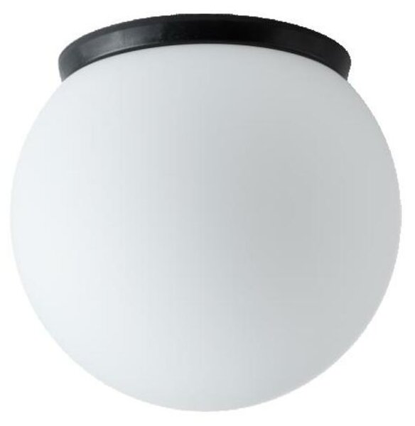 OSMONT STY58021 STYX 1 stropní/nástěnné skleněné svítidlo černá / bílá IP65 25W E27