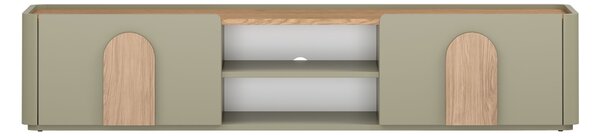 TV stolek Amilio 170 cm - eukalyptus / dub baltic dune / úchytky dub přírodní