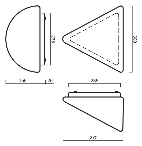 OSMONT NEL59731 NELA 4A nástěnné skleněné svítidlo bílá IP43 4000 K 7W LED
