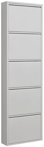 VYKLÁPĚCÍ BOTNÍK, bílá, 50/169,5/15 cm Carryhome - Výklopné botníky