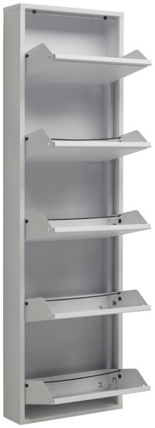VYKLÁPĚCÍ BOTNÍK, bílá, 50/169,5/15 cm Carryhome - Výklopné botníky
