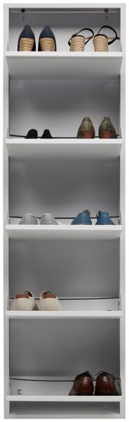 VYKLÁPĚCÍ BOTNÍK, bílá, 50/169,5/15 cm Carryhome - Výklopné botníky
