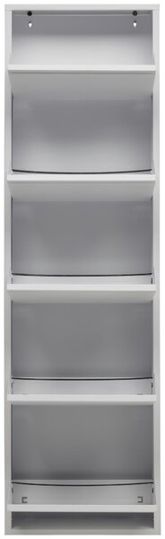 VYKLÁPĚCÍ BOTNÍK, bílá, 50/169,5/15 cm Carryhome - Výklopné botníky