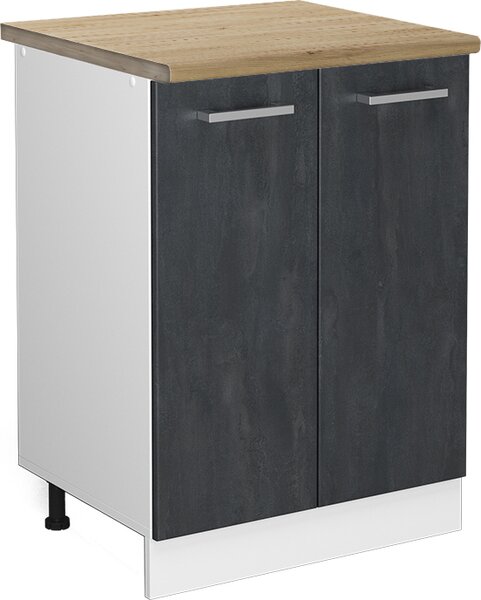 Spodní skříňka kuchyňské linky Vicco R-Line Černý beton 60 cm PD Dub, Model 47505