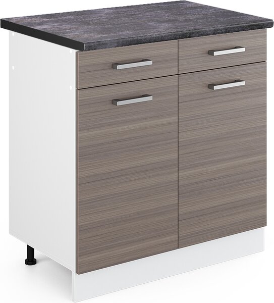 Spodní skříňka kuchyňské linky Vicco R-Line Ušlechtilá šedá 80 cm , PD Antracit, Model 46675