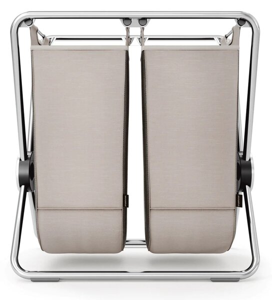 Koš na prádlo Simplehuman skládací, dvojitý, ocel, polyester