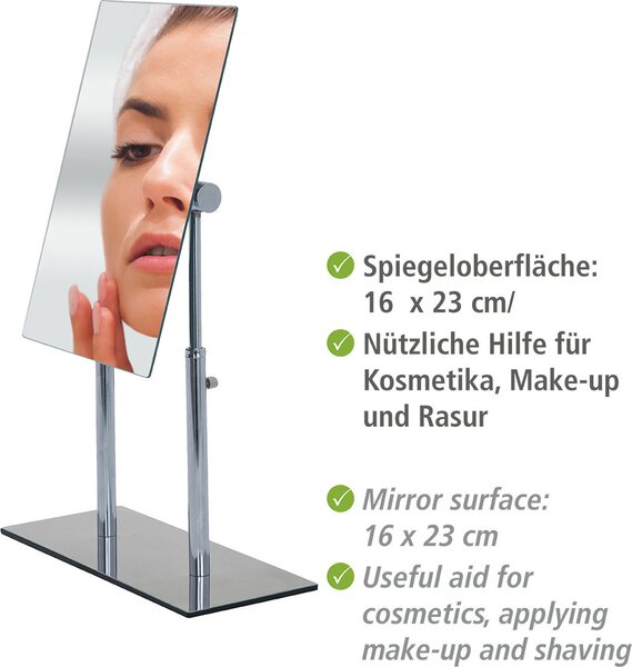 WENKO stojanové kosmetické zrcadlo PINEROLO make-up make-up koupelna nastavitelné WC pro hosty
