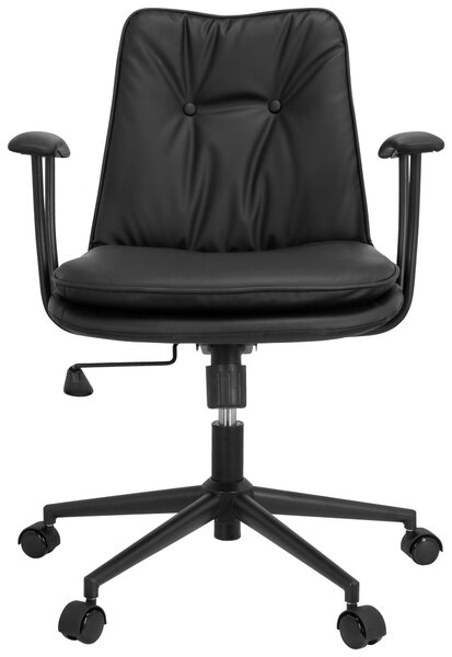 OTOČNÁ ŽIDLE, vzhled kůže, černá MID.YOU - Online Only kancelářské židle, Online Only