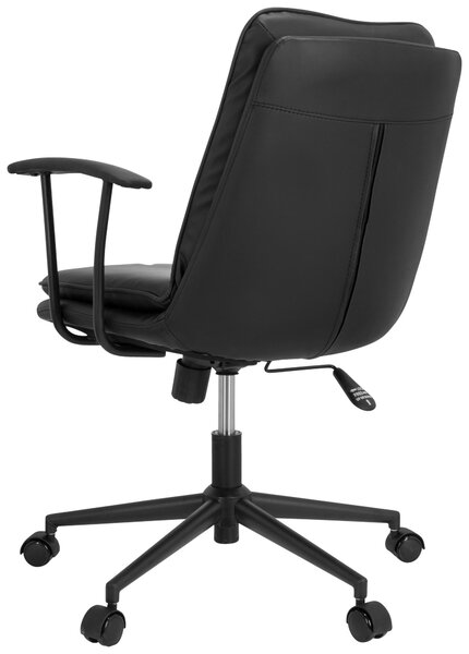 OTOČNÁ ŽIDLE, vzhled kůže, černá MID.YOU - Online Only kancelářské židle, Online Only