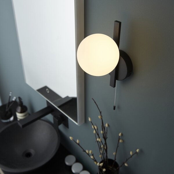 Endon 94081 - Koupelnové nástěnné svítidlo SPA 1xG9/3W/230V IP44 černá