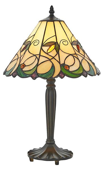 Endon 64195 - Stolní lampa Tiffany JAMELIA 1xE27/60W/230V pr. 31 cm